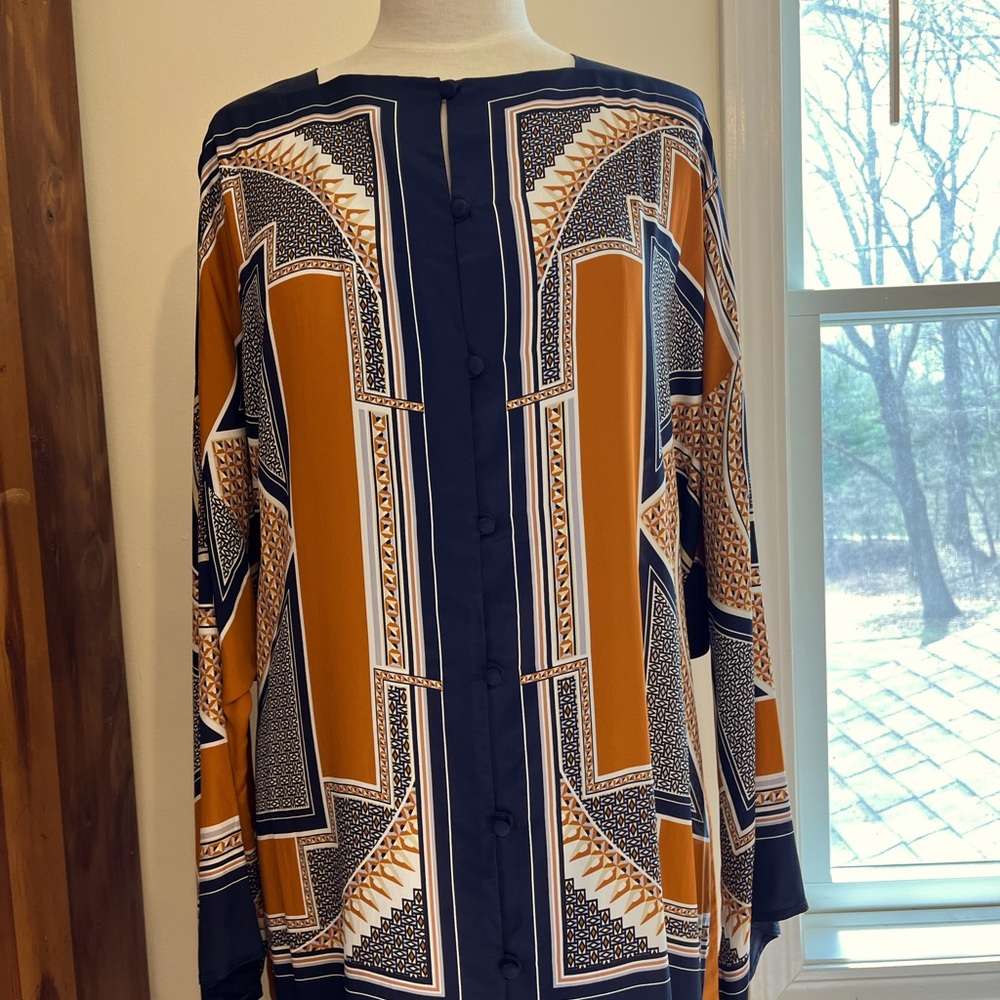 Rosetta Getty Geometric Maxi Tunic/Dress